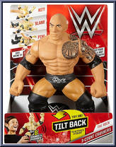 Rock from WWE - 3-Count Crushers manufactured by Mattel [Front]