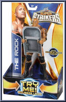 Rock from WWE - Super Strikers manufactured by Mattel [Front]