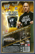 Rock from WWE - Superstar Entrances manufactured by Mattel [Back]