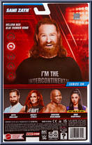 Sami Zayn from WWE - Series 134 manufactured by Mattel [Back]