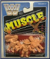 Sgt Slaughter / Jim Duggan / Million Dollar Man from WWE M.U.S.C.L.E. - Series  9 manufactured by Super7 [Front]