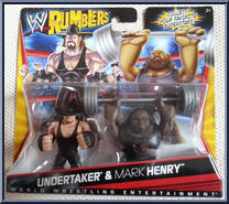 Undertaker / Mark Henry from WWE Rumblers - 2-Packs manufactured by Mattel [Front]
