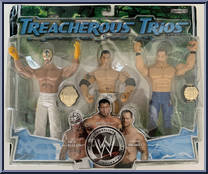 Rey Mysterio / Batista / Chris Benoit from WWE Treacherous Trios - Series  3 manufactured by Jakks Pacific [Front]