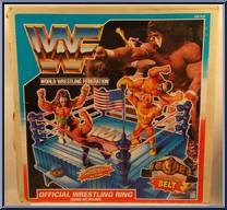 Official Wrestling Ring (Blue Ring) from WWF - Accessories manufactured by Hasbro [Front]