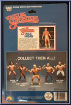 Hulk Hogan (No Shirt) from WWF - Series 1 manufactured by LJN [Back]