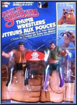 Ricky Steamboat vs. Jake the Snake from WWF - Thumb Wrestlers manufactured by LJN [Front]