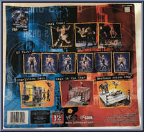 Steve Austin vs Rock from WWF Titan Tron Live - Ringside Rivals - Series 1 manufactured by Jakks Pacific [Back]