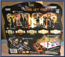 Undertaker vs Hollywood Hulk Hogan from WWF Titan Tron Live - Ringside Rivals - Series 5 manufactured by Jakks Pacific [Back]