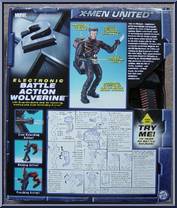 Wolverine (Battle Action) from X2:  X-Men United - Deluxe Poseable manufactured by Toy Biz [Back]