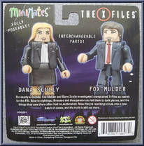Fox Mulder / Dana Scully from X-Files - Minimates manufactured by Diamond Select [Back]