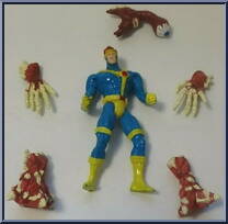Cyclops from X-Men - Monster Armor manufactured by Toy Biz [Loose]