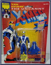Cyclops (Blue & White) from X-Men - Series 1 manufactured by Toy Biz [Front]
