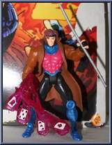 Gambit from X-Men - Classics - Light Up Weapons manufactured by Toy Biz [Loose]