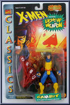 Gambit from X-Men - Classics - Light Up Weapons manufactured by Toy Biz [Front]