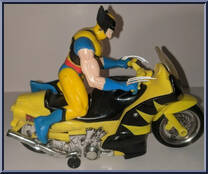 Wolverine Bump & Go Cycle from X-Men - Vehicles manufactured by Toy Biz [Loose]