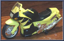 Wolverine Bump & Go Cycle from X-Men - Vehicles manufactured by Toy Biz [Loose]