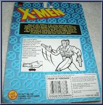 Wolverine (Civilian) from X-Men - Exclusives - KayBee - Series 3 manufactured by Toy Biz [Back]