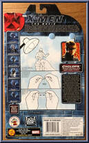 Cyclops (Civilian) from X-Men - Movie - Series 2 - Gold Stands manufactured by Toy Biz [Back]
