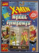 Rogue vs. Pyro from X-Men - Steel Mutants - Series 3 manufactured by Toy Biz [Front]