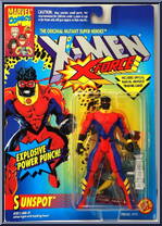Sunspot from X-Men - X-Force - Series 3 manufactured by Toy Biz [Front]