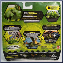 Thornback from Xtractaurs - Basic Series manufactured by Mattel [Back]