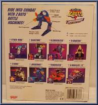 Juggernot (with Orbert) from Z-Bots - Box Sets manufactured by Galoob [Back]