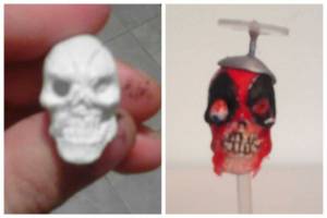 Headpool (Deadpool) Custom Miniature / Figurine