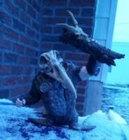 A Walrenituin Plague Doctor adorned with a skeltonized Venetian beak helmet (Original) Custom Action Figure