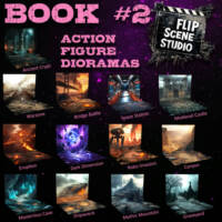 Flip Scene Studio Diorama Book 2 (Marvel Universe) Custom Diorama / Playset