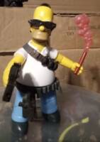 Homer Simpson rediscovers his love for guns (Simpsons) Custom Action Figure