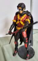 Tim Drake / Red Robin (DC Multiverse) Custom Action Figure [Red Robin and Bo staff]