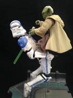 Yoda Vs Clone (Star Wars) Custom Action Figure