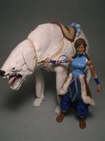Naga (Polar Bear Dog) and Korra (Avatar the Last Airbender) Custom Action Figure